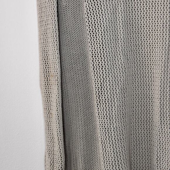 Athleta Open Knit Cardigan Light Grey Size XS Athleisure Women's Cotton Nylon - Picture 5 of 14